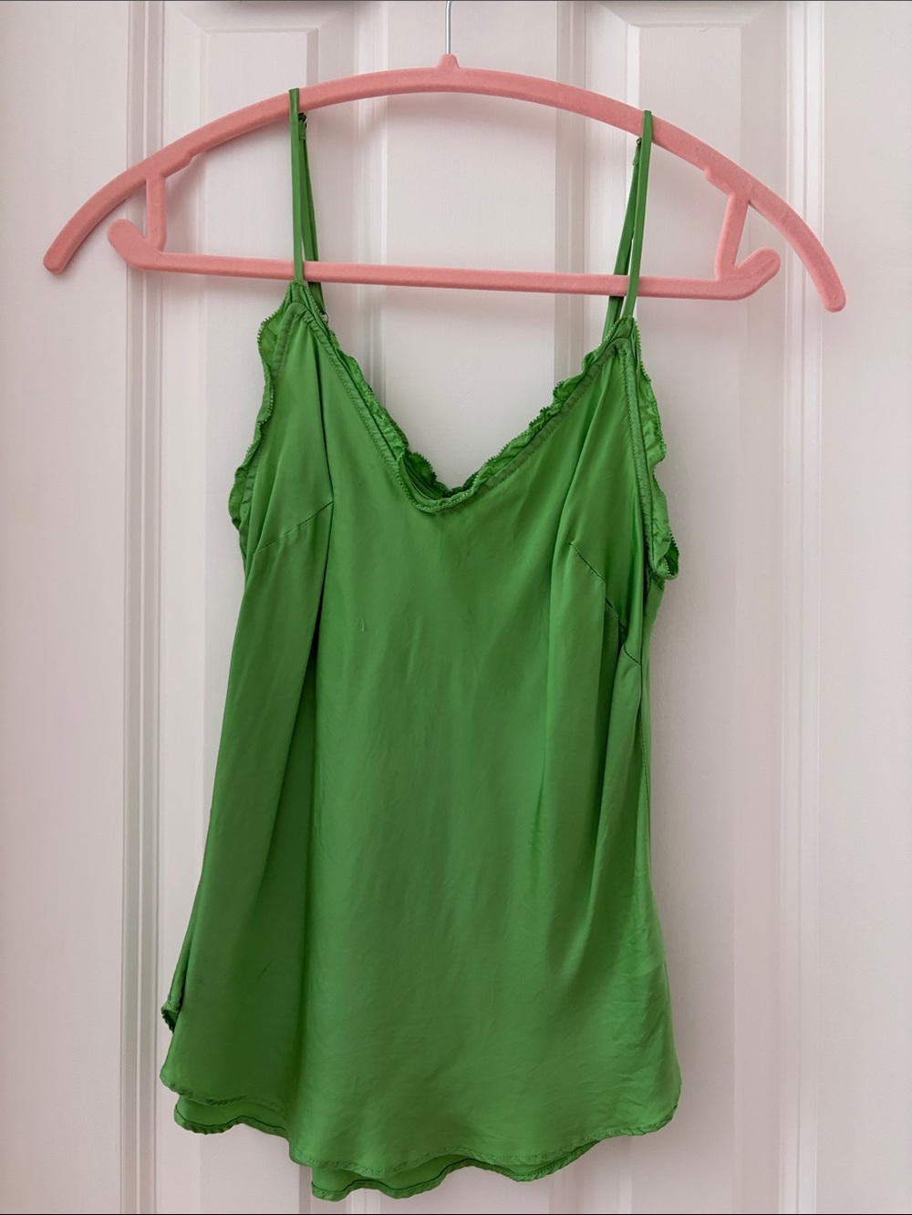 Wilfred Green Spaghetti Strap Cami Top
